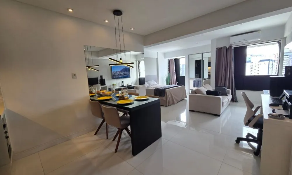 Studio com quarto/sala amplo, 43m² - Pituba (3)